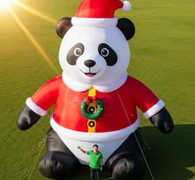 Cartoon3-566 Panda de Natal Inflável de Natal