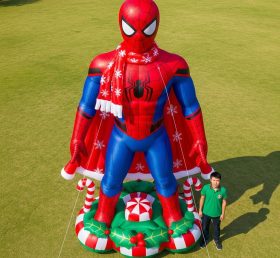 Cartoon3-571 Desenho Animado Inflável do Homem-Aranha com Tema de Natal