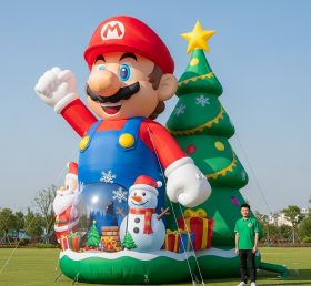 Cartoon3-576 Inflável de Natal do Super Mario em Desenho Animado