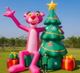 Cartoon3-588 Pantera Cor-de-Rosa Infláveis de Natal