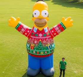 Cartoon3-589 Os Simpsons Natal Inflável Desenhos Animados