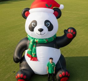 Cartoon3-596 Panda de Natal Inflável Cartoon