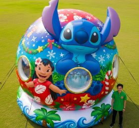Cartoon3-598 Lilo & Stitch Globo de Neve Decoração de Festa e Evento
