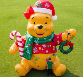 Cartoon3-621 Urso de Natal Inflável Desenhos Animados