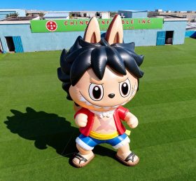 Cartoon3-696 Pop Mart Labubu Luffy One Piece Inflável Cartoon