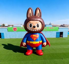 Cartoon3-707 Pop Mart Labubu Tema Superman Inflável Desenho Animado