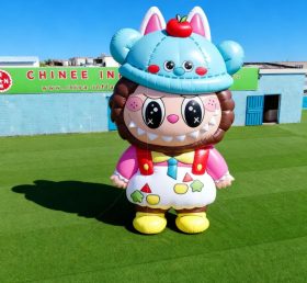 Cartoon3-727 Pop Mart Labubu Bonitos Infláveis de Desenhos Animados