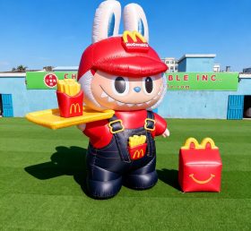 Cartoon3-735 Desenhos Animados Infláveis Pop Mart Labubu McDonald's