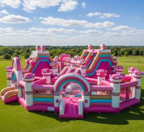 GF2-347 Parque Inflável Tema Barbie
