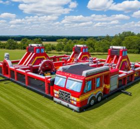 GF2-395 Parque Inflável com Tema de Caminhão de Bombeiros
