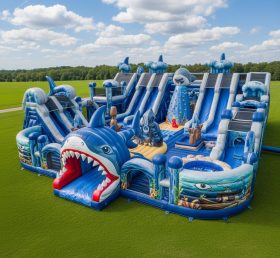GF2-457 Parque Inflável com Tema de Tubarão