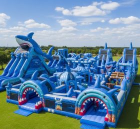 GF2-460 Parque Inflável com Tema de Tubarão