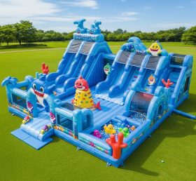 GF2-523 Parque Inflável Tema Baby Shark