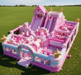 GF2-532 Parque Inflável Tema Barbie