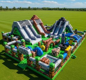GF2-657 Parque Inflável Tema Minecraft