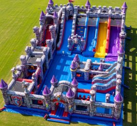GF2-668 Parque Inflável com Tema de Cavaleira Nella