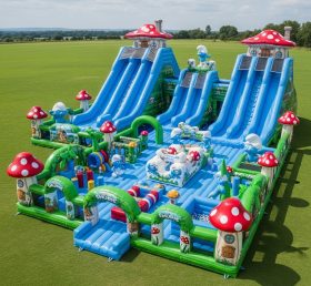 GF2-742 Parque Inflável com Tema dos Smurfs