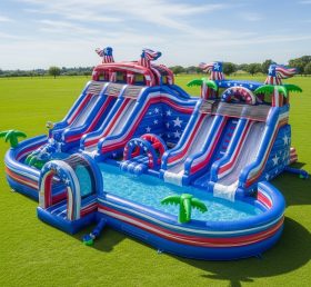 Pool3-428 Parque Aquático com Tema Estilo Americano