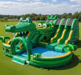 Pool3-448 Parque Aquático com Tema de Crocodilo