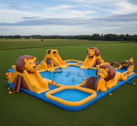 Pool3-485 Parque Aquático com Tema de Leão