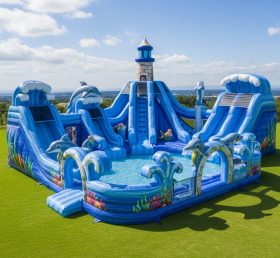 Pool3-498 Parque Aquático com Tema Oceano