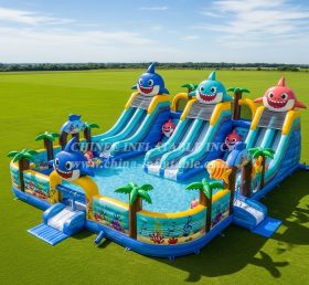 Pool3-562 Parque Aquático Infantil com Tema Baby Shark