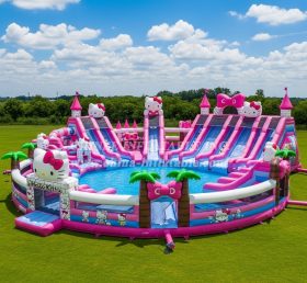 Pool3-611 Parque Aquático com Tema Hello Kitty