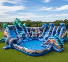 Pool3-612 Parque Aquático Temático Como Treinar o Seu Dragão