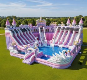 Piscina Pool3-670 com Tema de Festas de Princesa Parque Aquático
