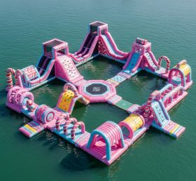 S411 Parque Aquático Inflável com Tema de Doces