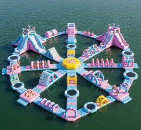 S412 Parque Aquático Inflável com Tema de Doces