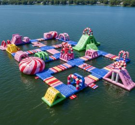 S416 Parque Aquático Inflável com Tema de Doces