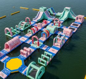 S417 Parque Aquático Inflável Tema Doces