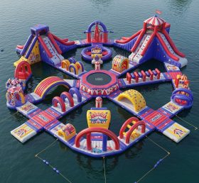 S418 Parque Aquático Inflável com Tema de Circo
