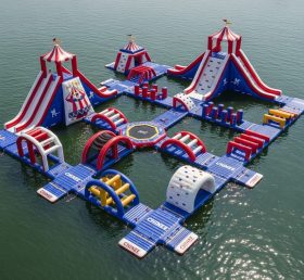 S421 Parque Aquático Inflável com Tema de Circo