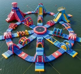 S423 Parque Aquático Inflável com Tema de Circo