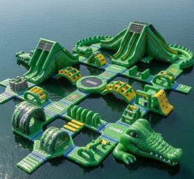 S426 Parque Aquático Inflável com Tema de Crocodilo