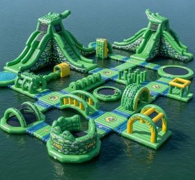 S428 Parque Aquático Insuflável com Tema de Crocodilo