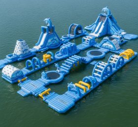 S437 Parque Aquático Inflável com Tema de Golfinho