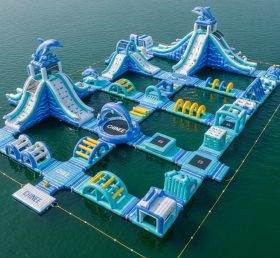 S438 Parque Aquático Inflável com Tema de Golfinho