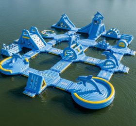 S441 Parque Aquático Inflável com Tema de Golfinho