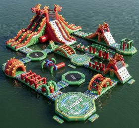 S442 Parque Aquático Inflável com Tema de Dragão