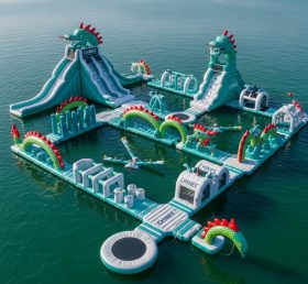S443 Parque Aquático Inflável com Tema de Dragão