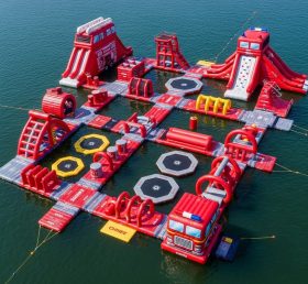 S466 Parque Aquático Inflável com Tema de Caminhão de Bombeiros