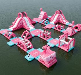 S469 Parque Aquático Inflável com Tema de Flamingo