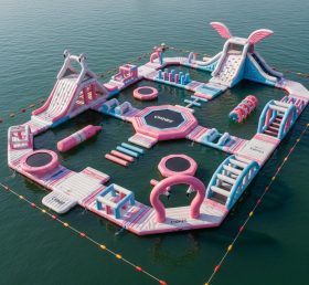 S471 Parque Aquático Inflável com Tema de Flamingo