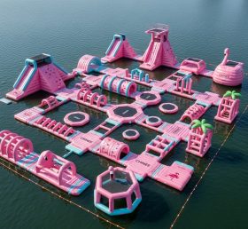 S473 Parque Aquático Inflável com Tema de Flamingo