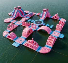 S474 Parque Aquático Inflável Tema Flamingo