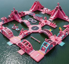 S475 Parque Aquático Inflável com Tema de Flamingo