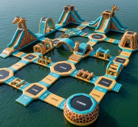S479 Parque Aquático Inflável com Tema de Girafa